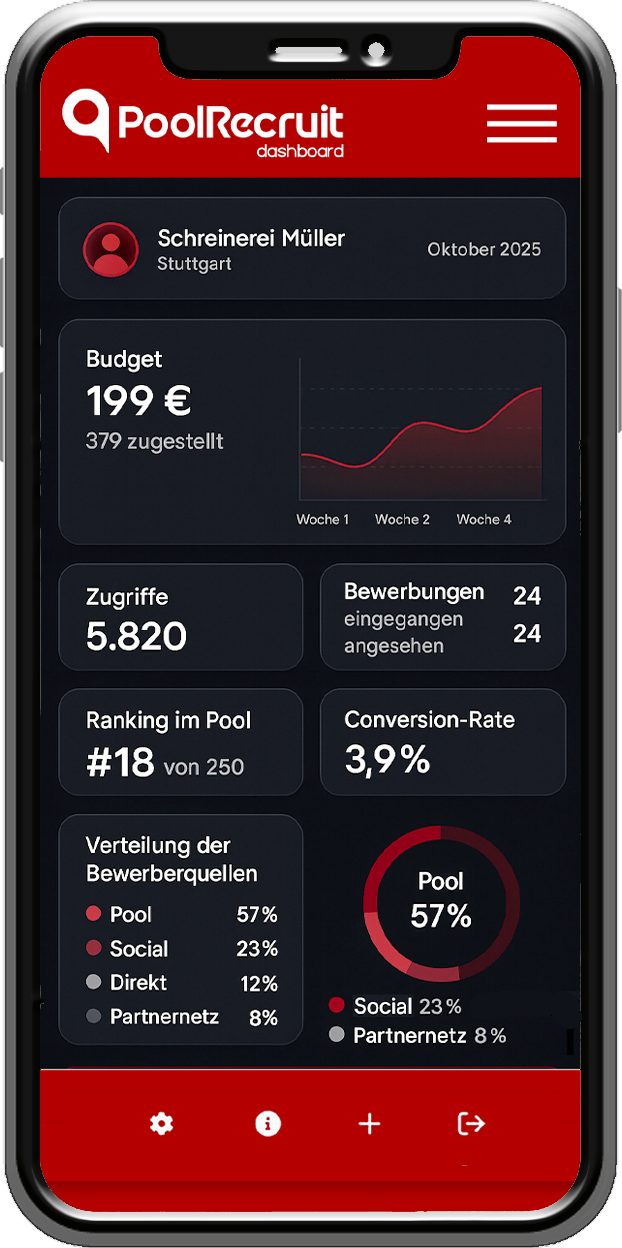 PoolRecruit App